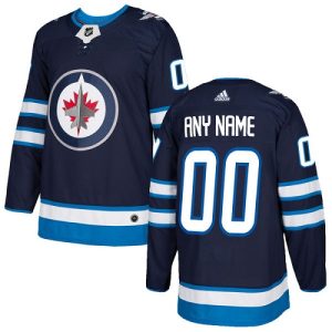 Lapsille NHL Winnipeg Jets Pelipaita Custom Koti Laivastonsininen Authentic